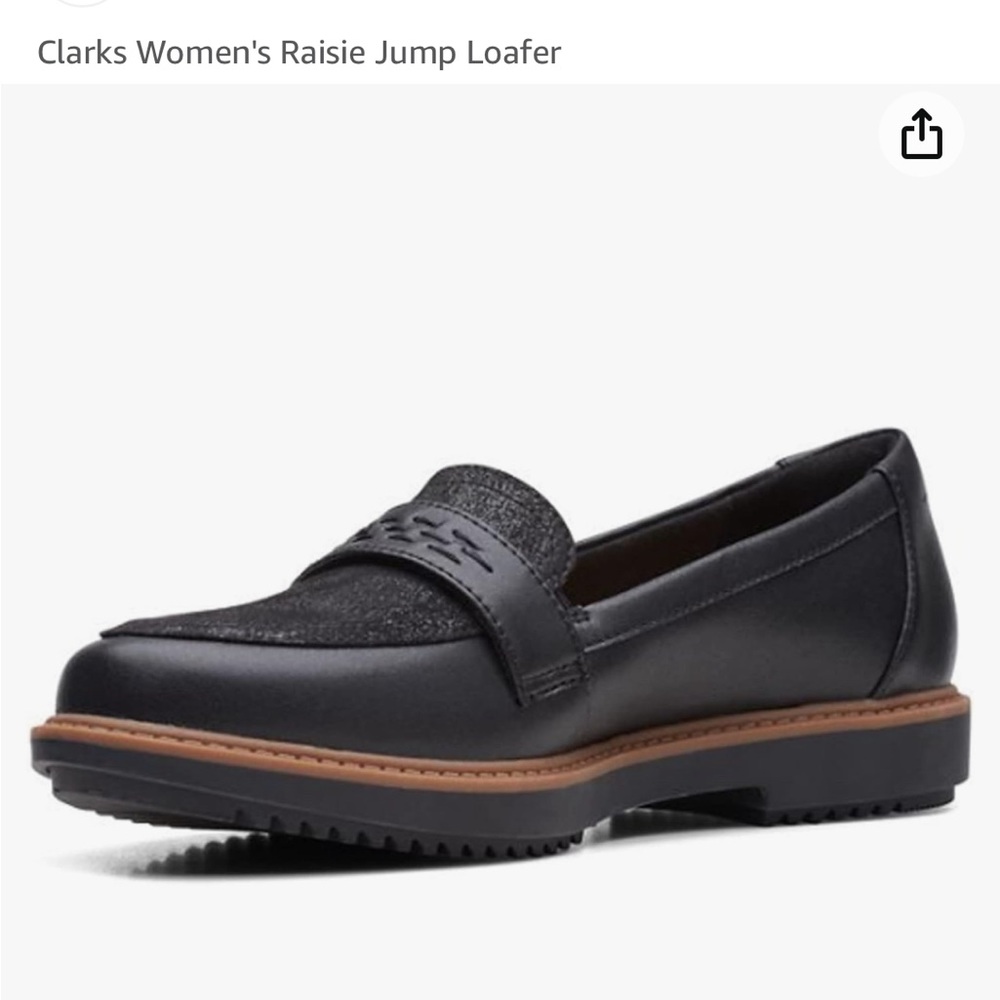 Clarks Raisie jump loafer - size 9 black